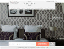 Tablet Screenshot of paris-hotel-aiglon.com